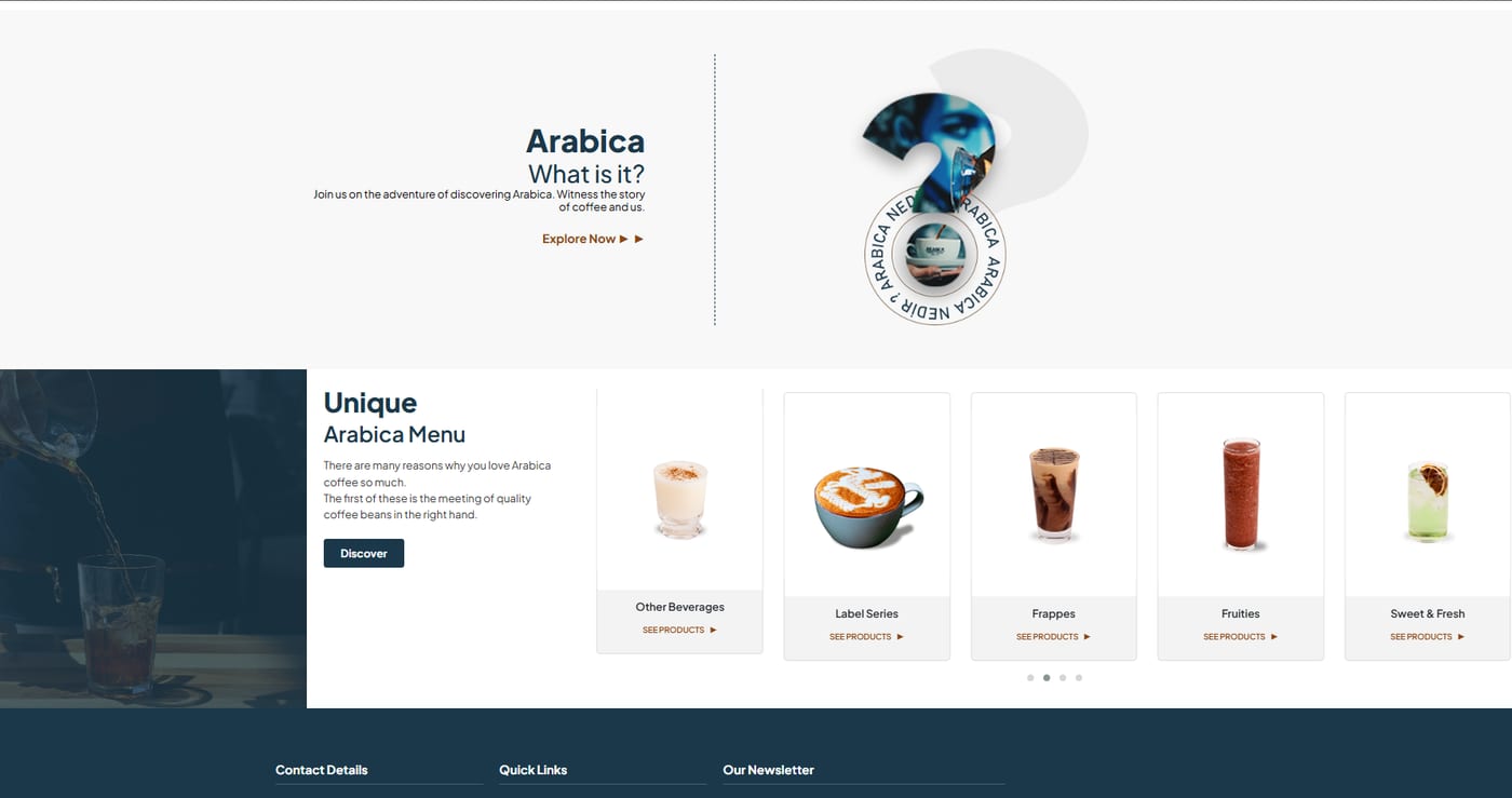 Arabica Coffee Iraq product listing page